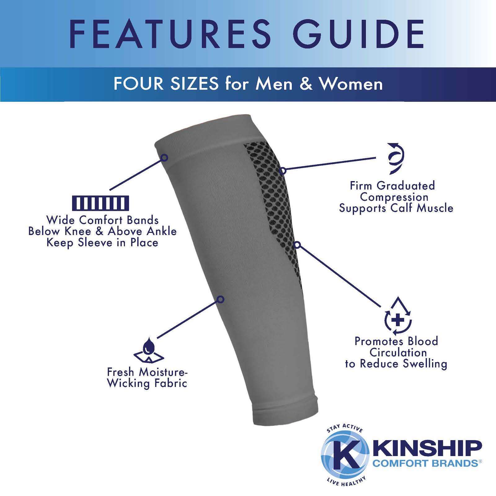 Kinship Comfort Brands Arm Compression Sleeves for Men & Women